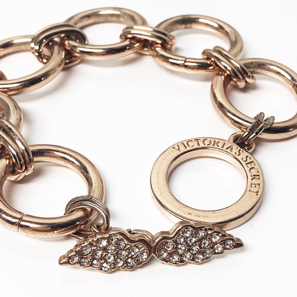 Victoria's Secret Jewelry - Victoria’s Secret • Rose Gold & Crystal Bracelet